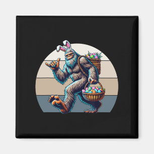 Big Foot With Bunny Ears Stealing A Bysket Of East Magnet