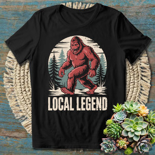 Big Foot Yeti Funny Local Legend - Humourous  T-Shirt