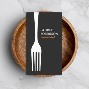 BIG FORK LOGO for Chef, Catering, Restaurant, Food Business Card