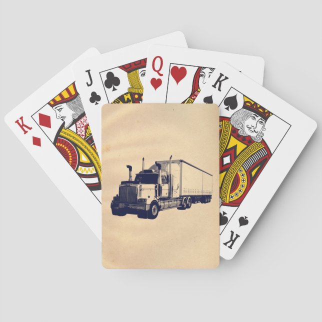 Big Freight Lorry Truck-Driver's Card Deck (Back)