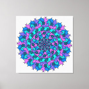 Big Friggin Purple Doodle Canvas Print