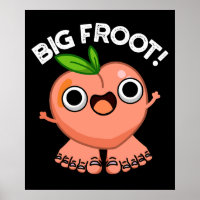 Big Froot Funny Big Foot Pun Dark BG