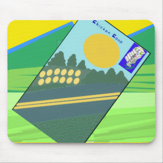 Big Funny Eggs Crossing the Road Mouse Pad