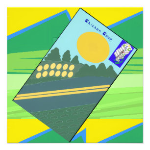 Big Funny Eggs Crossing the Road Photo Print
