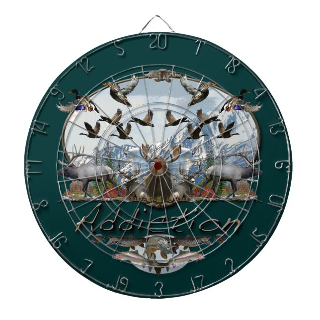 Big Game Addiction Dartboard (Front)