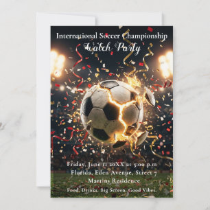 Big Game Championship Celebration Watch Party Invitation
