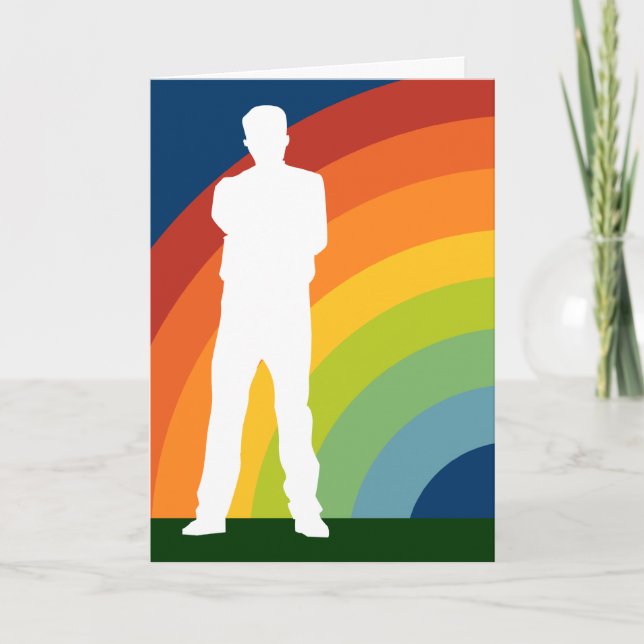 big gay rainbow coming out announcement (Front)