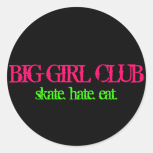 Big Girl Club Classic Round Sticker