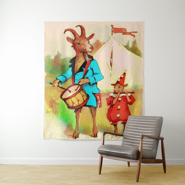 big goat little goat musicians tapestry (In Situ)