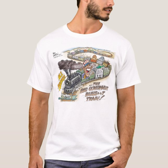 Big Government Bull*hit  Train T-Shirt (Front)