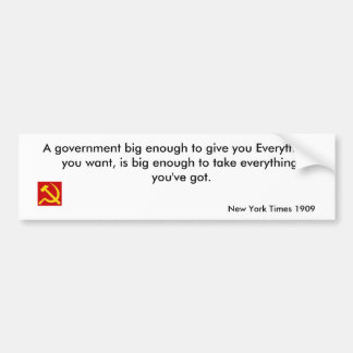 Big Government Bumper Sticker