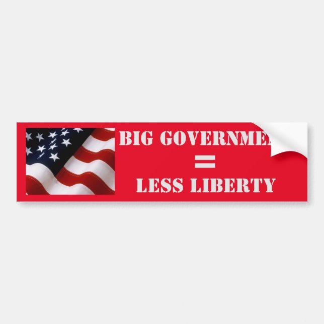 BIG GOVERNMENT BUMPER STICKER (Front)
