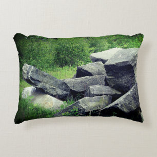 Big Granite Rocks Nature  Decorative Cushion