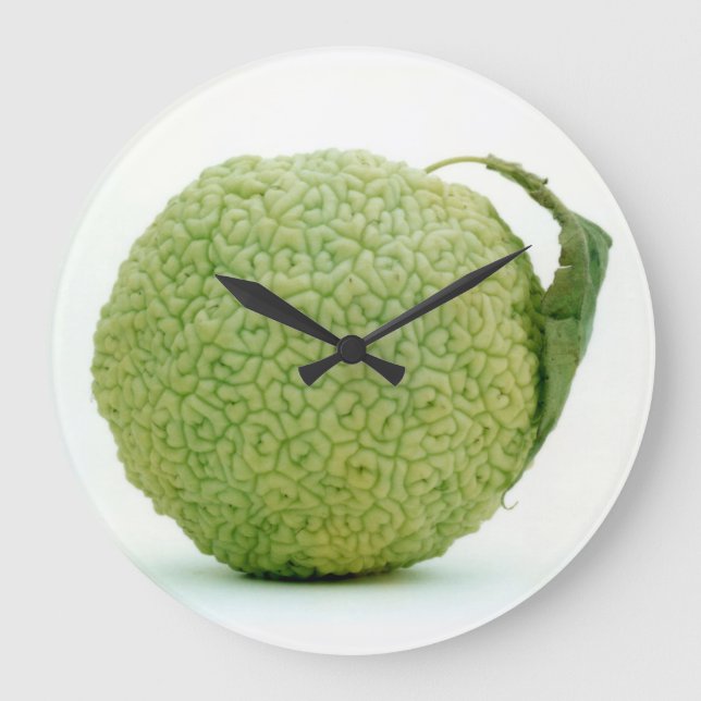 Big Green Hedgeapple Large Clock (Front)