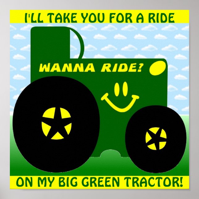 BIG GREEN TRACTOR POSTER (Front)
