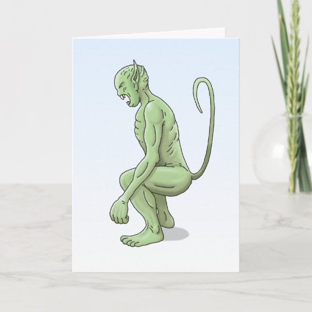 Big Green Troll Card (Front)