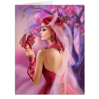 Big Greeting Card Red Dragon