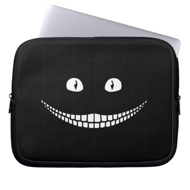 Big Grin Black Electronics Bag (Front)
