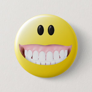 Big Gums Face 6 Cm Round Badge