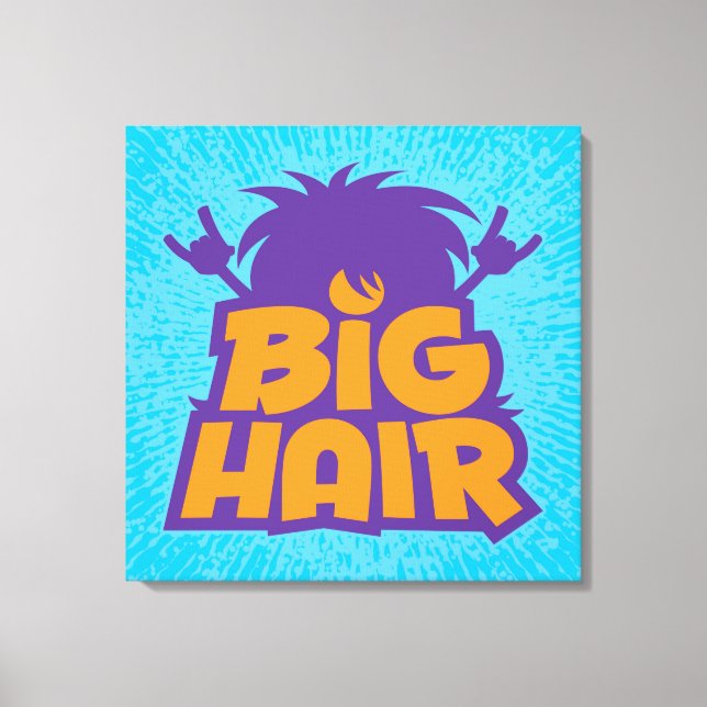 Big Hair Band Logo Canvas Print (Front)