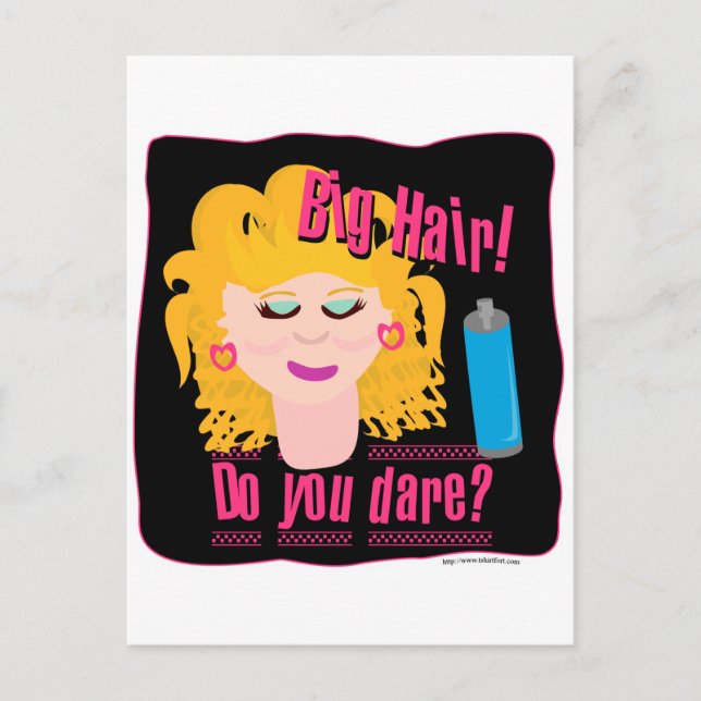 Big Hair Dare! Postcard (Front)