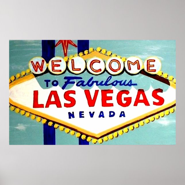BIG HAND PAINTED LAS VEGAS SIGN DAYTIME (Front)