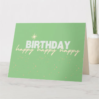 BIG Happy Birthday! Greeting Card 8.5x 11