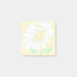 Big Happy Daisy Yellow Post-it Notes