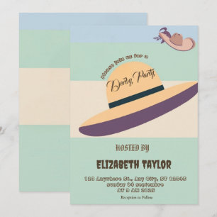 Big Hat Derby Party Invitation