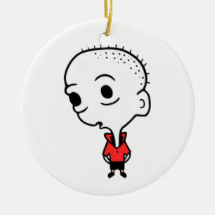 Big Head Ceramic Tree Decoration