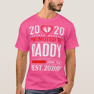 Big Heart And Baby Foot 2020 Promoted To Daddy Loa T-Shirt