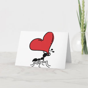 Big Heart Ant, Lots of Love Ant Holiday Card