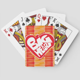 Big heart/Corazon Grande love by Masanser pixelat Playing Cards