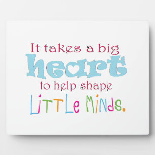 Big Heart: Counselor:Mentor:Teacher Plaque