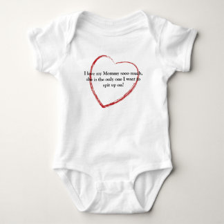 Big Heart, I love my Mummy sooo much, she is th... Baby Bodysuit