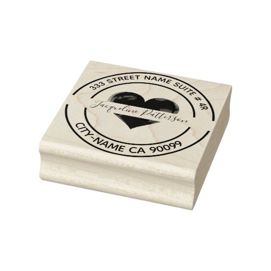 Big Heart Rubber Stamp