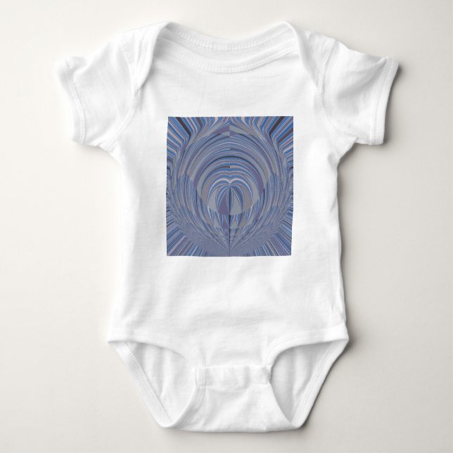 Big Heart Seamless Design Baby Bodysuit (Front)