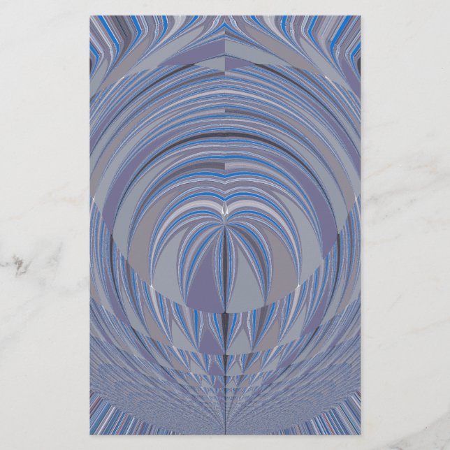 Big Heart Seamless Design Stationery (Front)