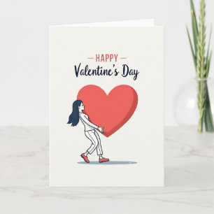 Big Heart Valentines Day Love Card