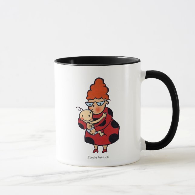 Big Hello Hugs from Auntie in Red Mug (Right)