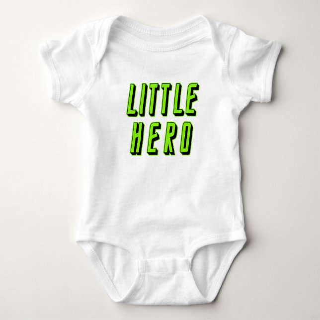 Big Hero Little Hero Baby Bodysuit (Front)
