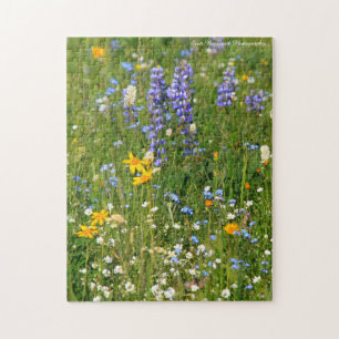 Big Horn Mtn Wild Flowers in WY - Jigsaw Puzzle