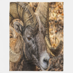 Big Horn Ram Fleece Blanket