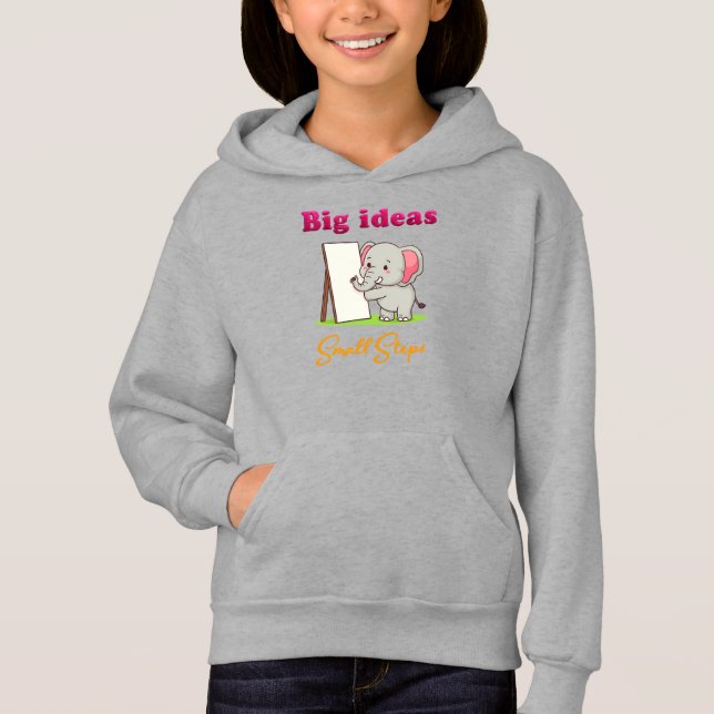 "Big Ideas, Small Steps" elephant animal dreams  (Front)