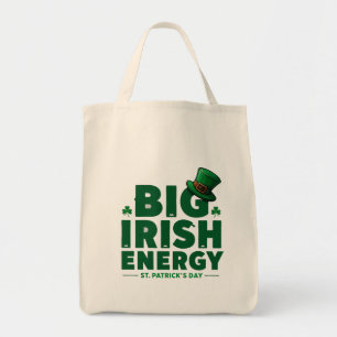 Big Irish Energy Tote Bag Funny St Patrick’s Day