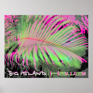 Big Island Hawaii art poster