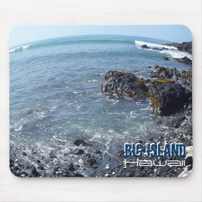 Big Island Hawaii distorted view mousepad (Front)