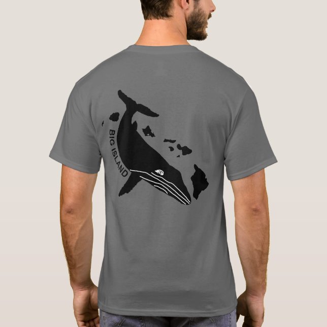 Big Island - Hawaii Islands Humpback T-Shirt (Back)