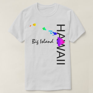 BIG ISLAND - HAWAII ISLANDS NEON RAINBOW T-Shirt