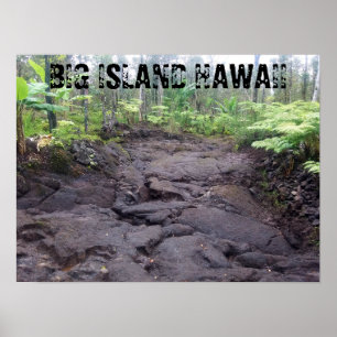 BIG ISLAND HAWAII LAVA FLOW POSTER
